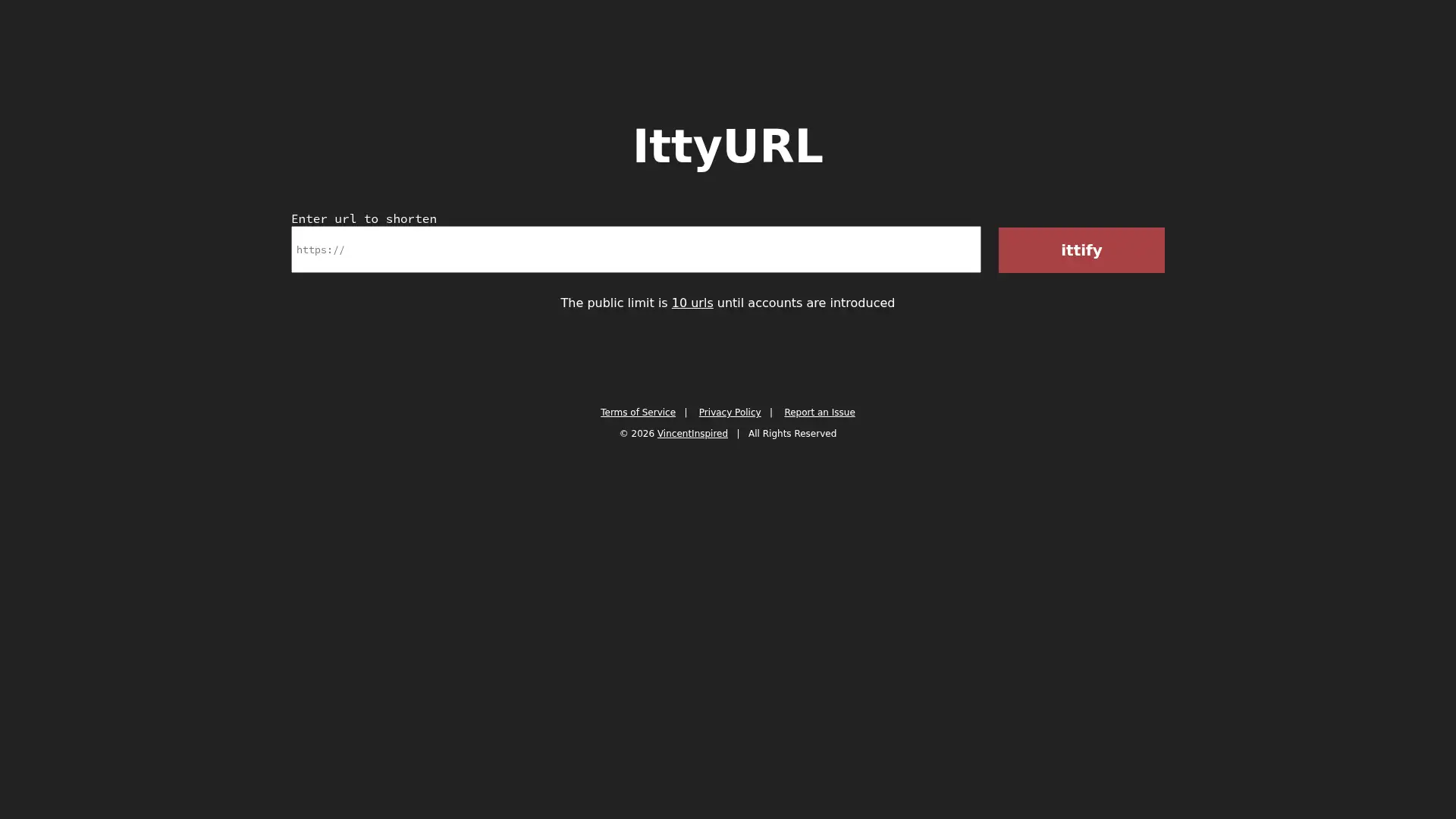 ittyurl.me screenshot