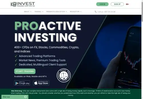 eu.ezinvest.com screenshot