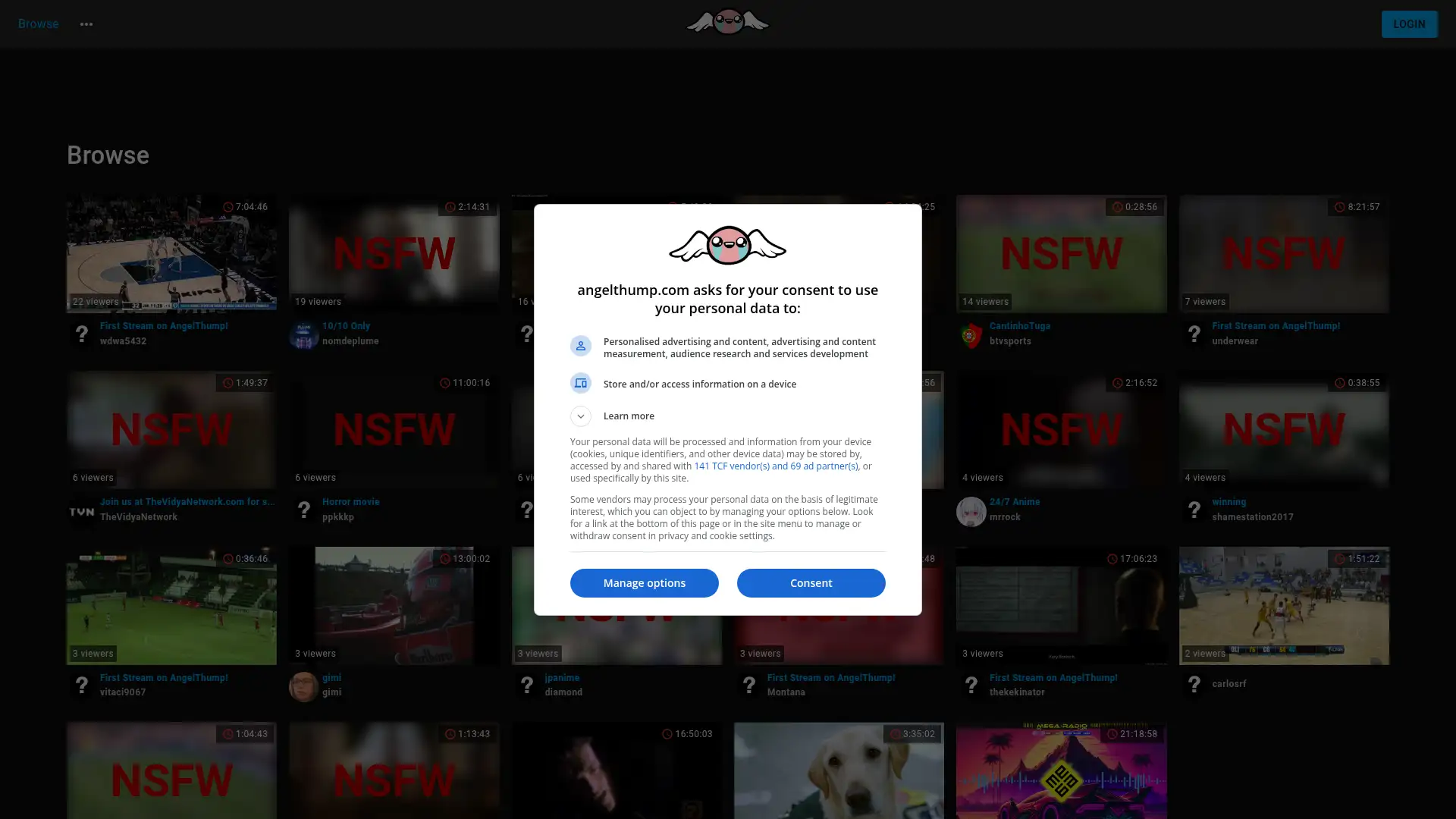 angelthump.com screenshot