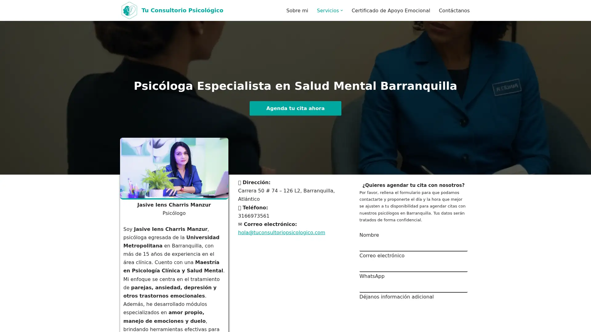 tuconsultoriopsicologico.com screenshot