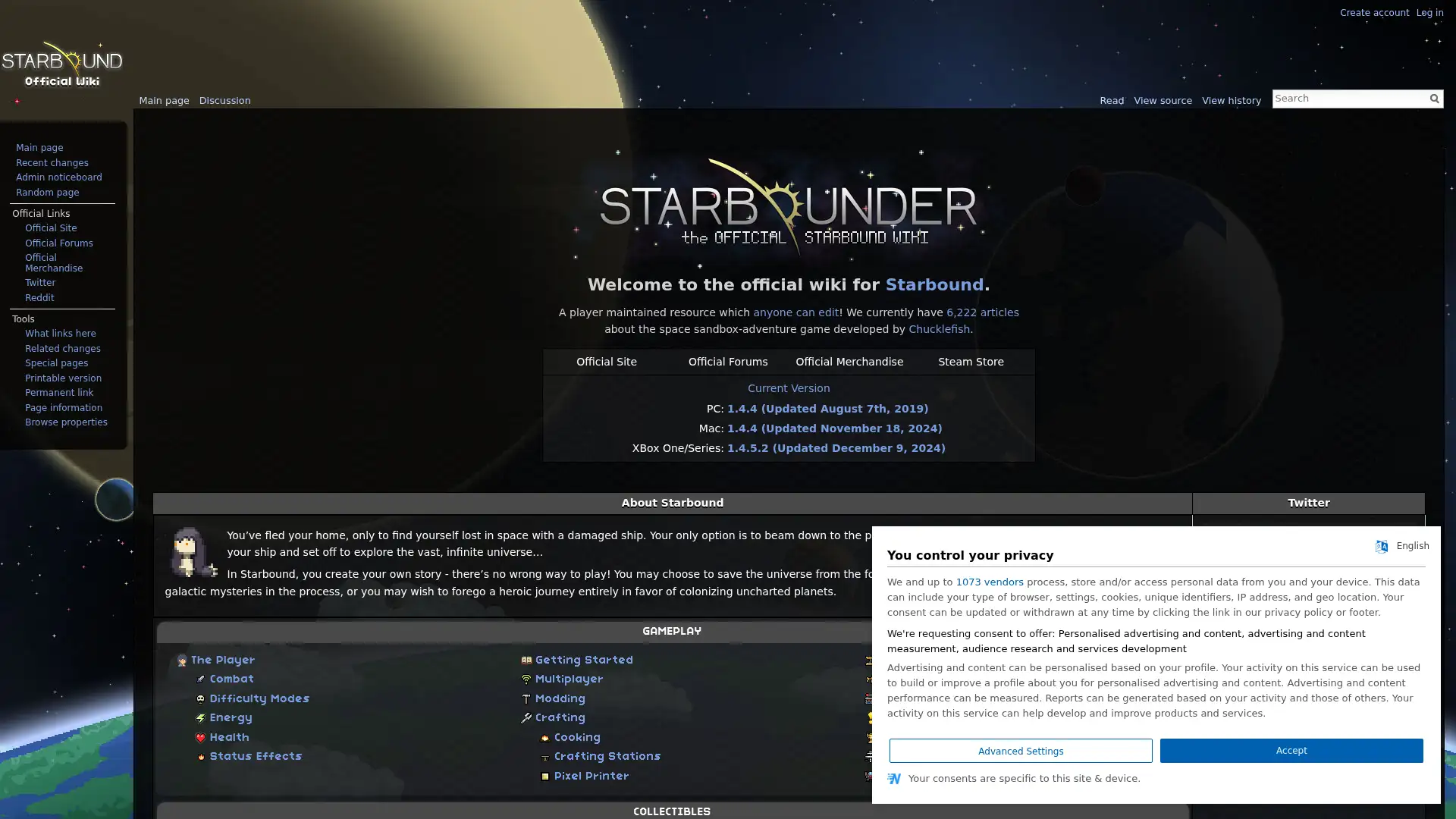 starbounder.org screenshot