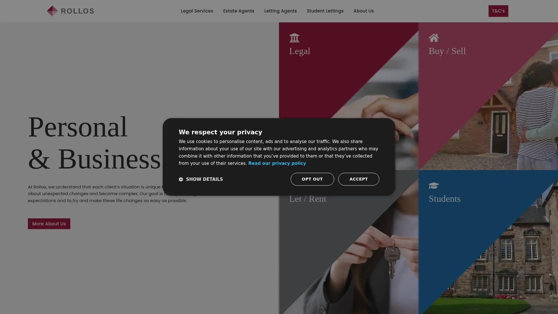 rollos.co.uk screenshot