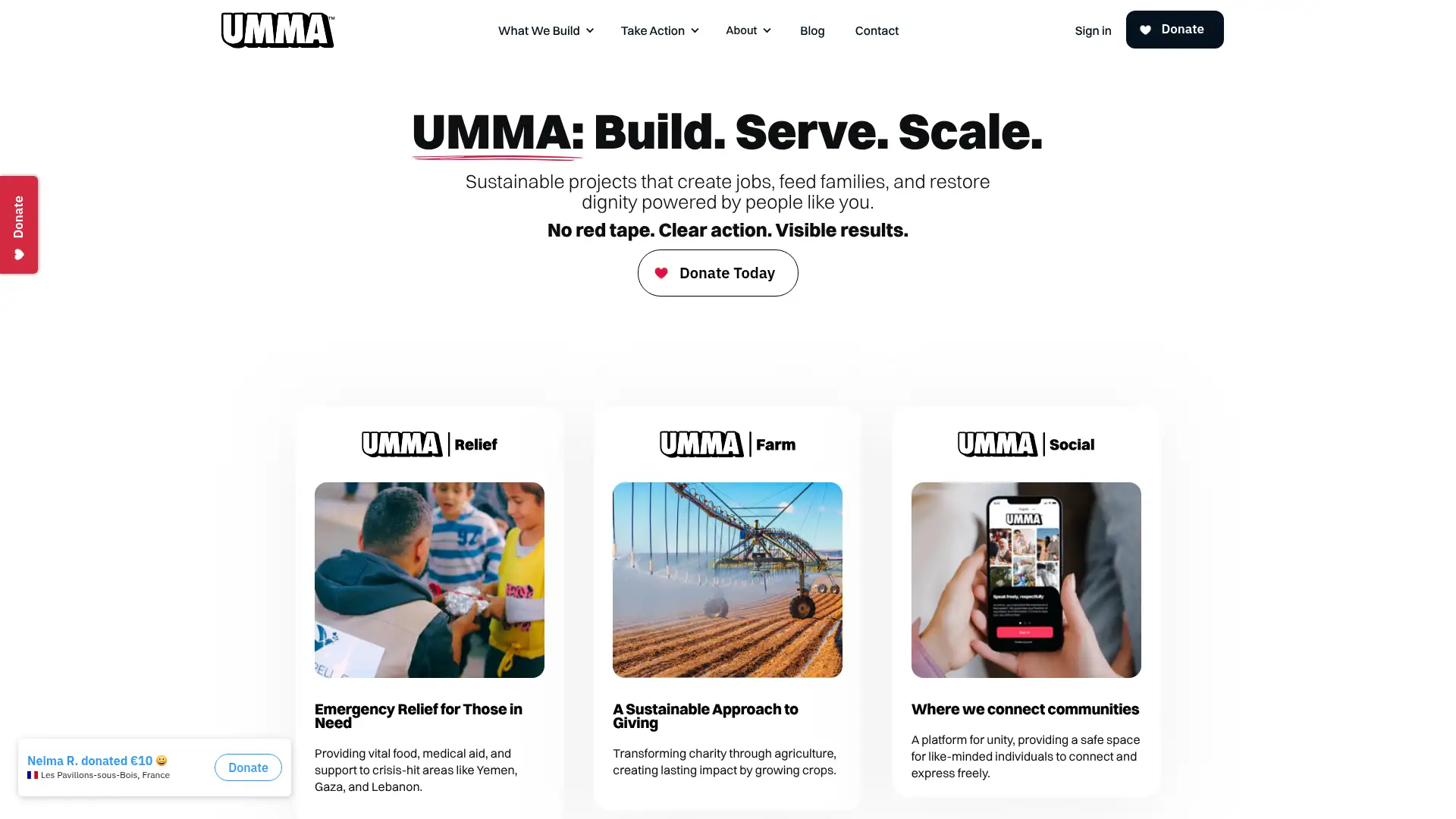 ummafoundation.org screenshot