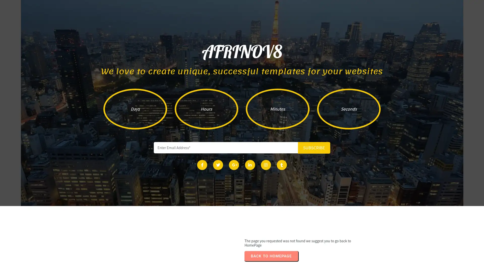 afrinov8.co.za screenshot