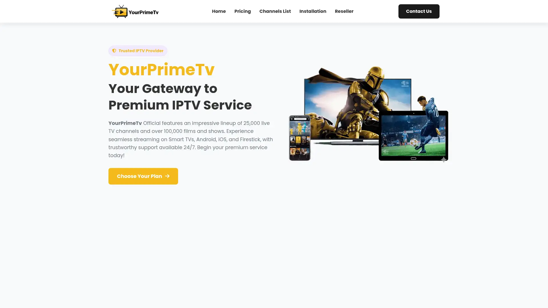 yourprimetv4k.com screenshot