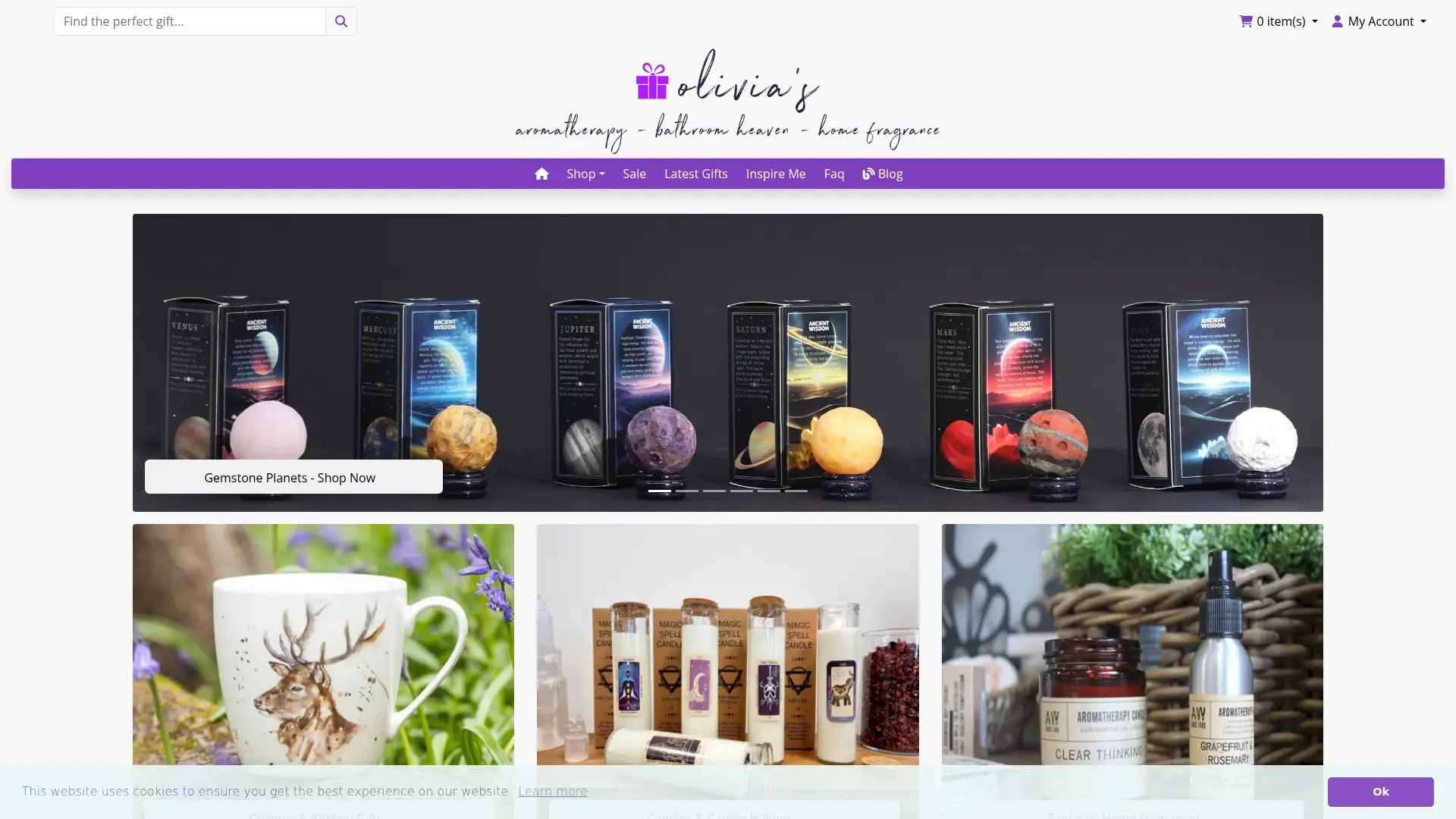 olivias-gifts.co.uk screenshot