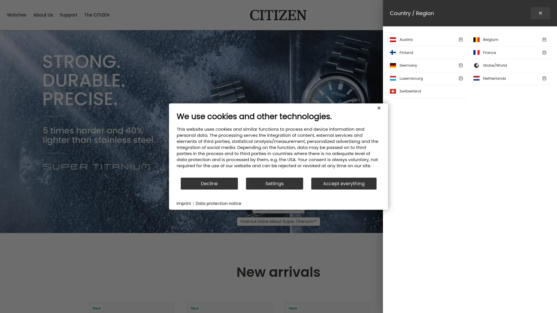 citizenwatch.eu screenshot