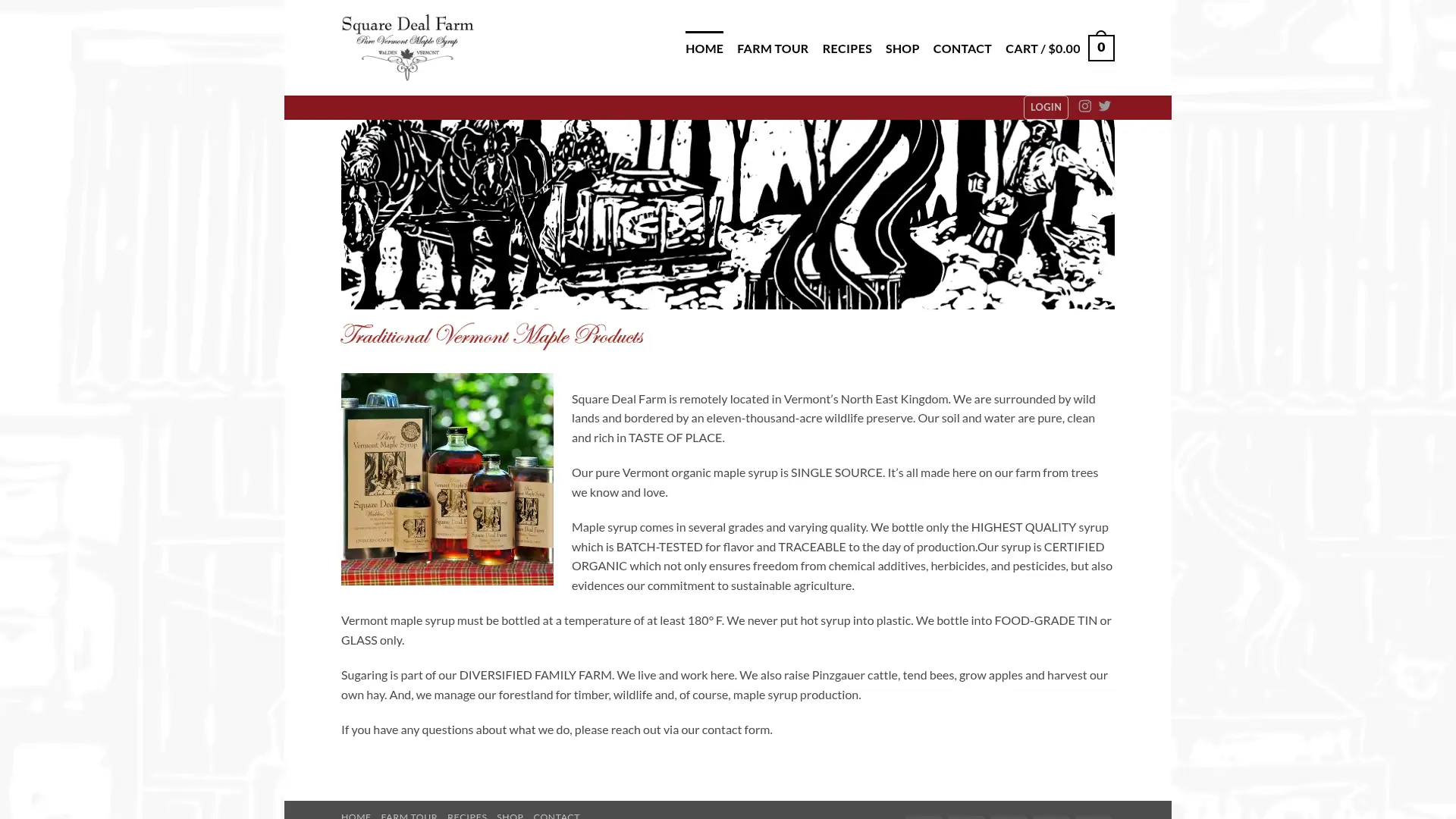 squaredealfarm.org screenshot