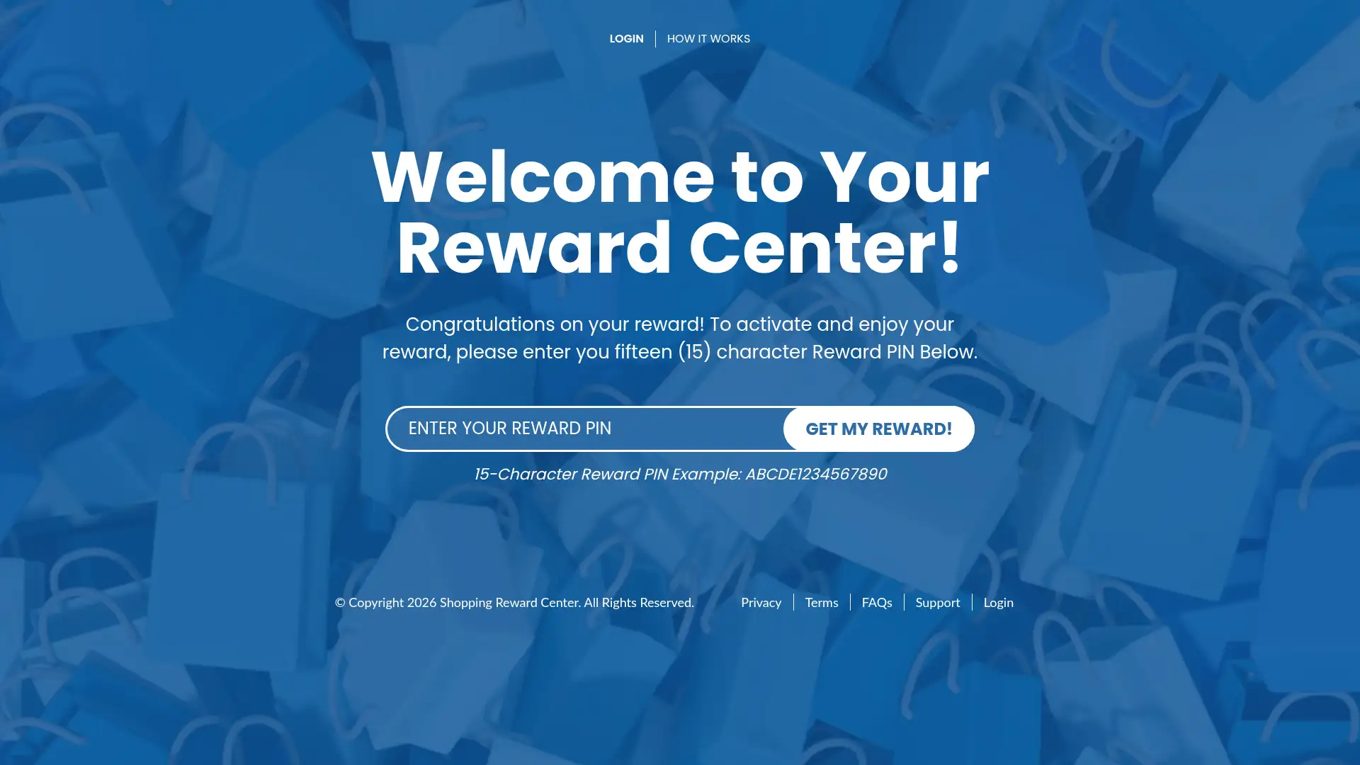 shoppingrewardcenter.com screenshot