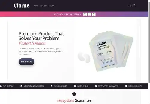 tryclarae.com screenshot