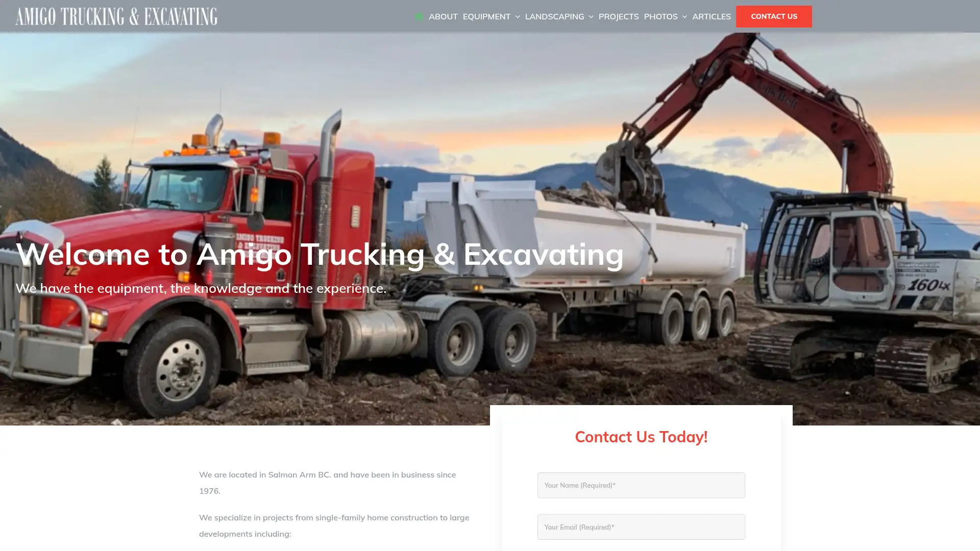 amigotruck.ca screenshot