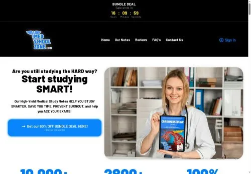 medschoolzone.com screenshot