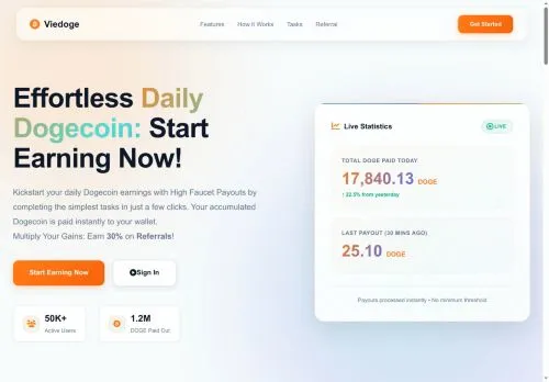 viedoge.com screenshot