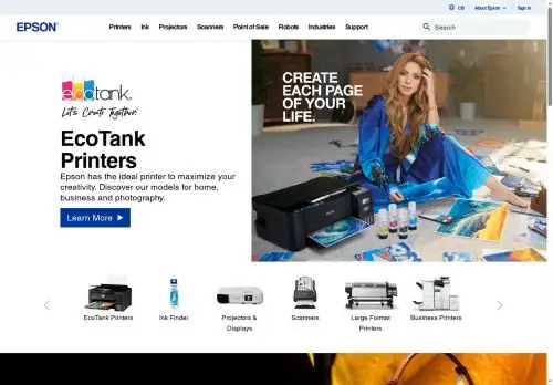 epson.com.jm screenshot