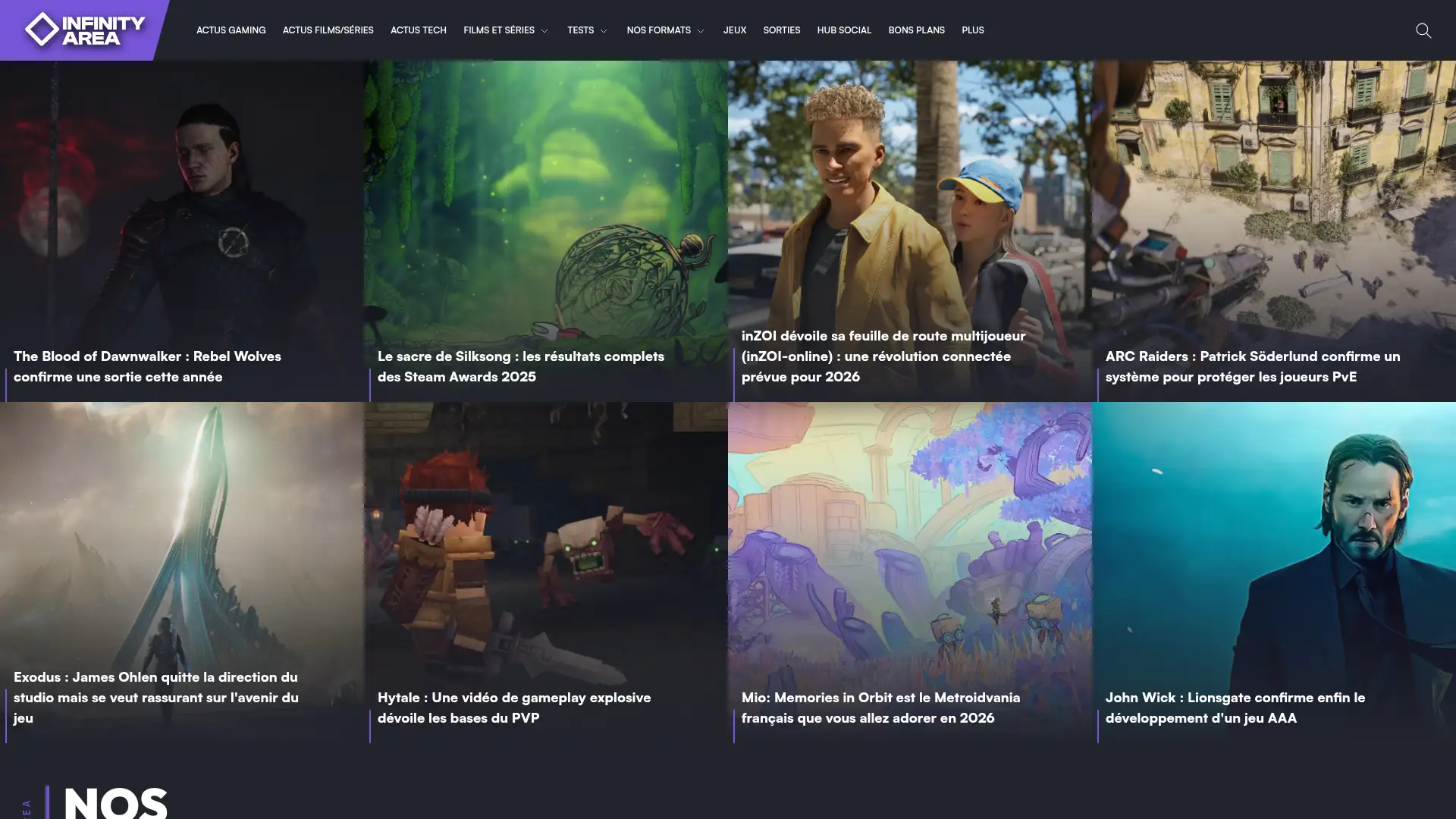 infinity-area.com screenshot