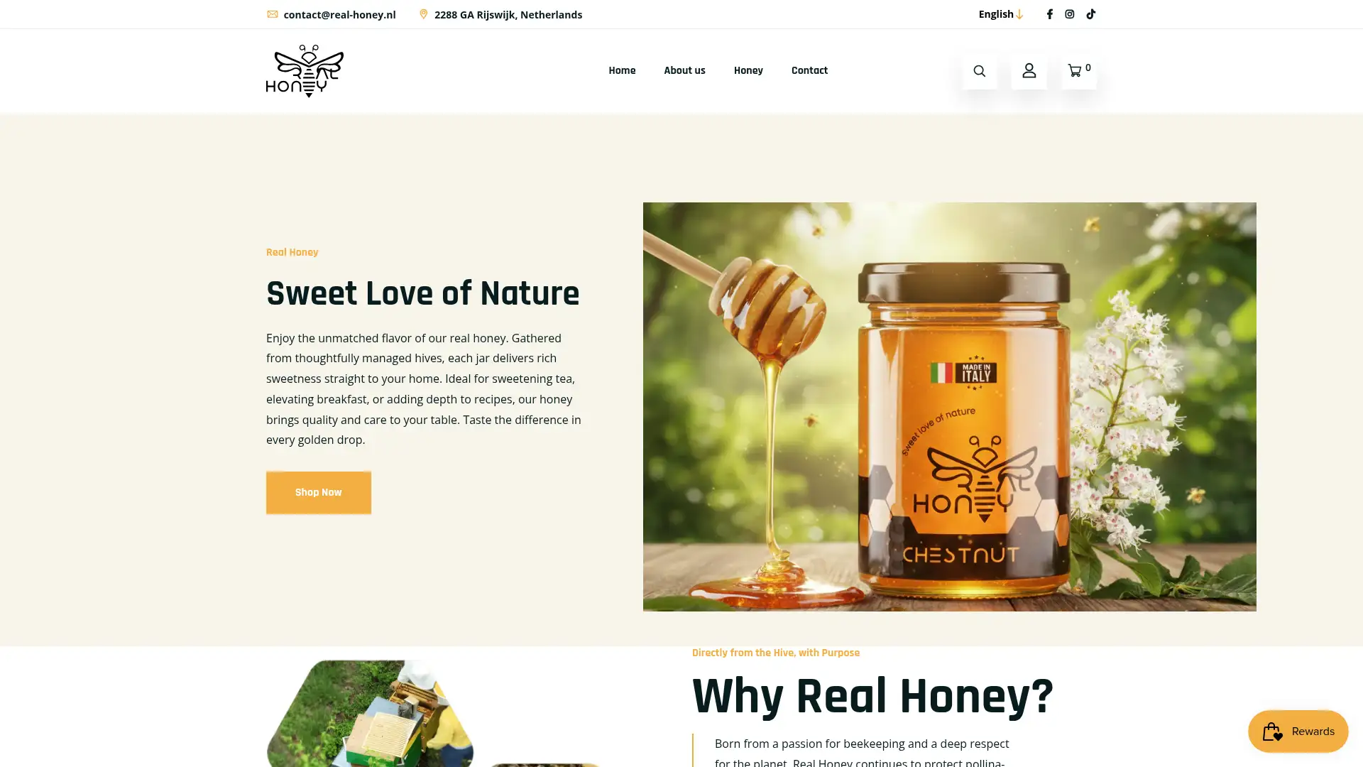 real-honey.nl screenshot