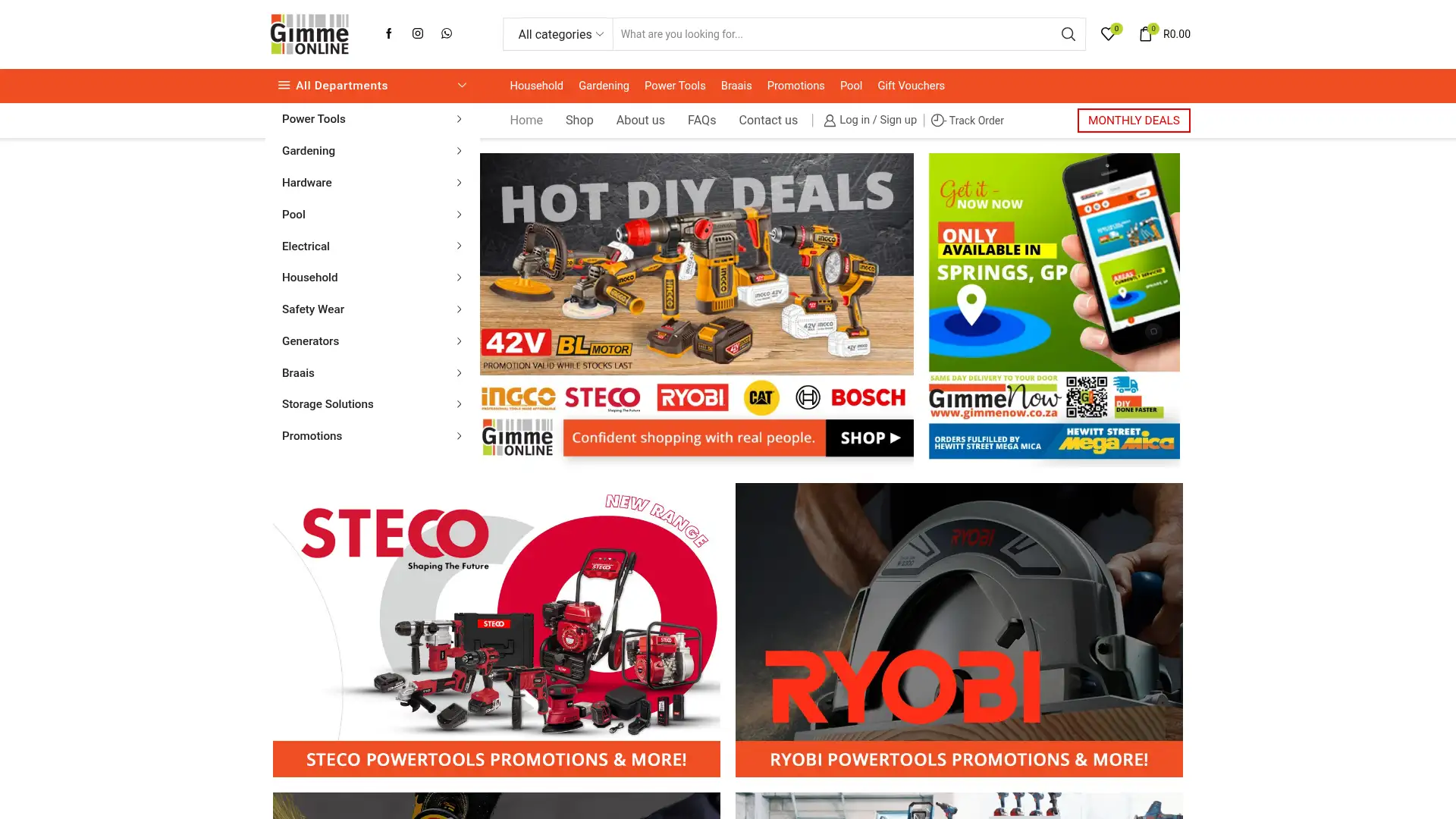 gimmeonline.co.za screenshot