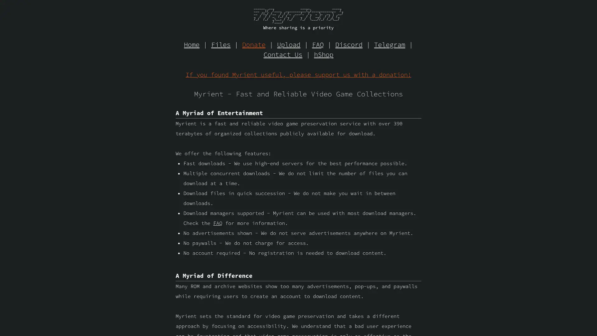myrient.erista.me screenshot