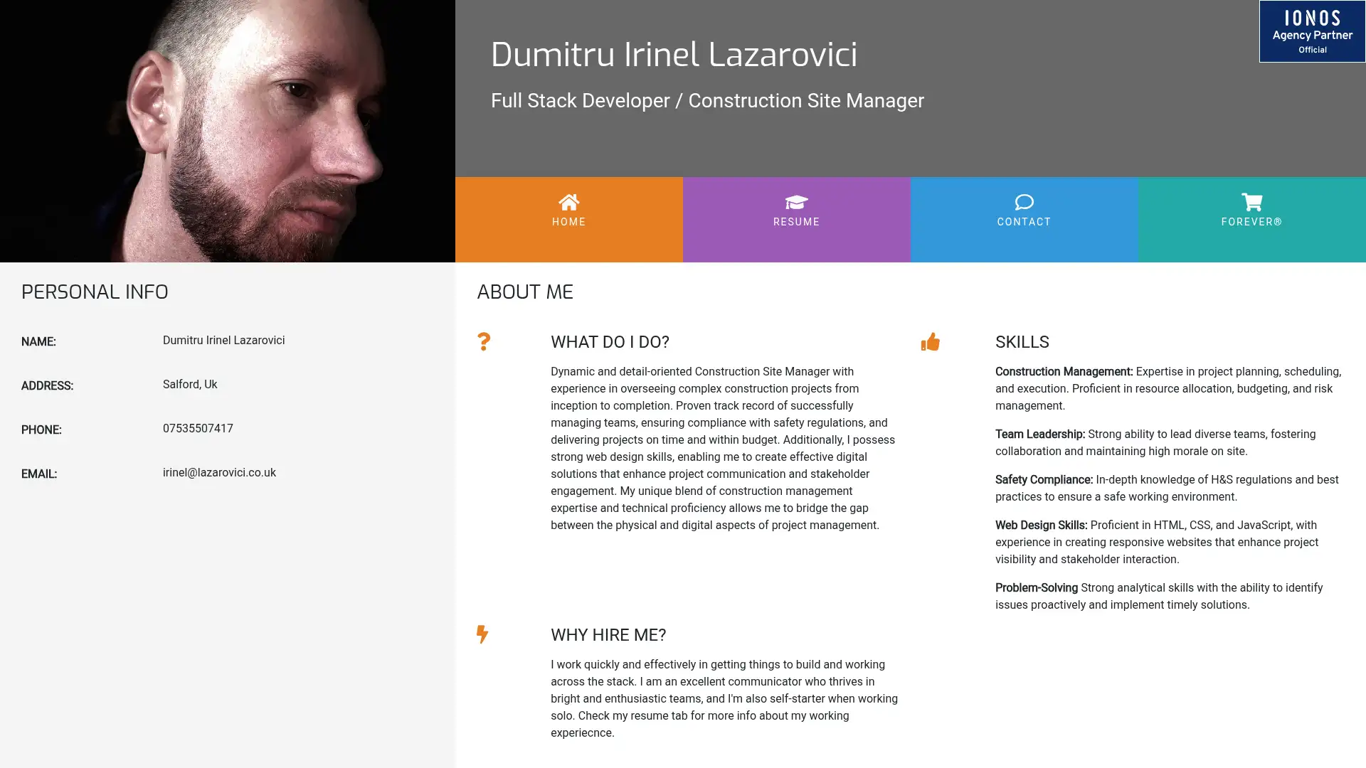 lazarovici.co.uk screenshot