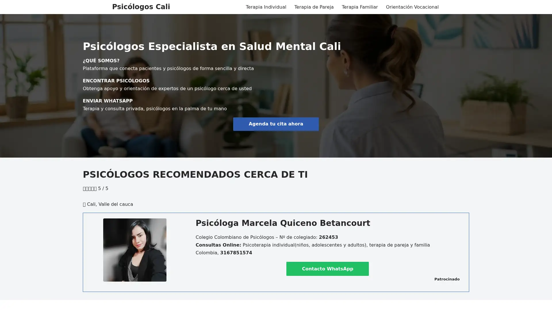 psicologamarcelarodriguez.com screenshot
