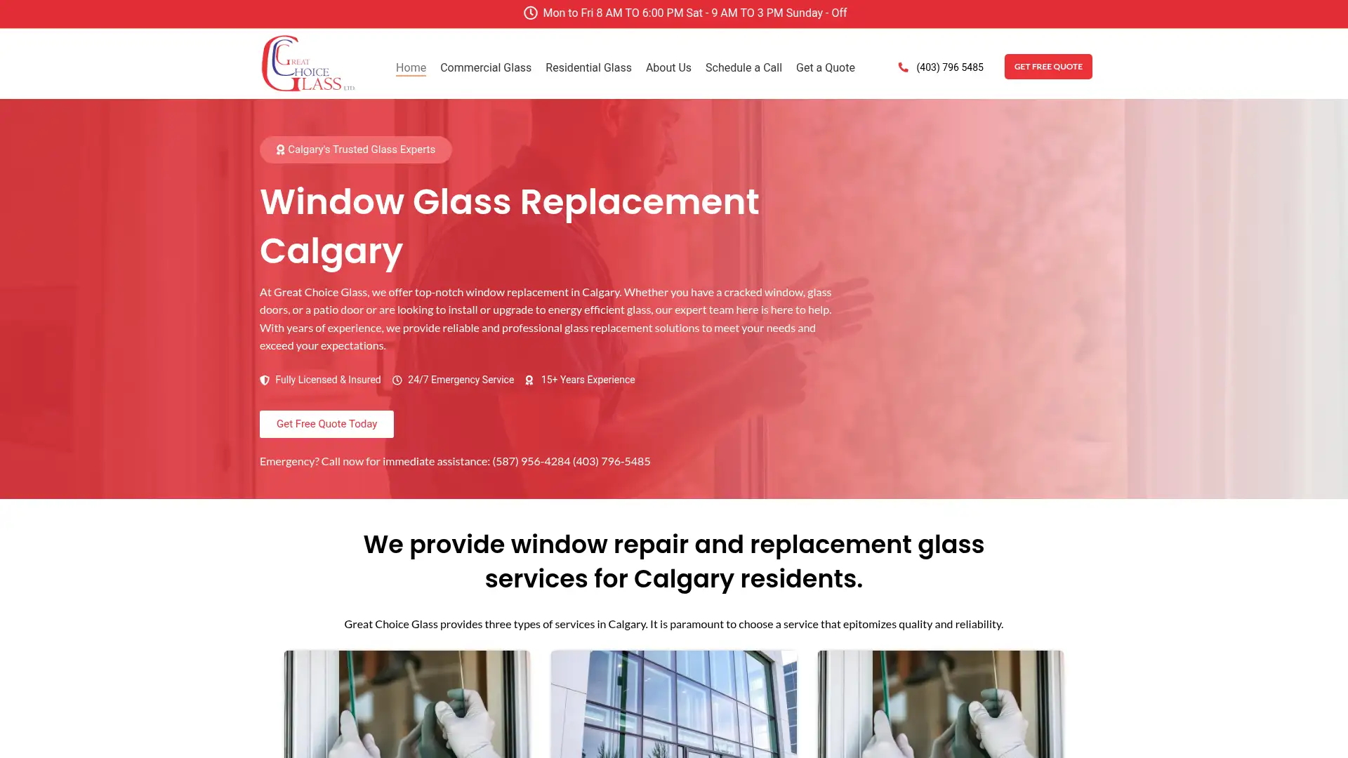 greatchoiceglass.com screenshot