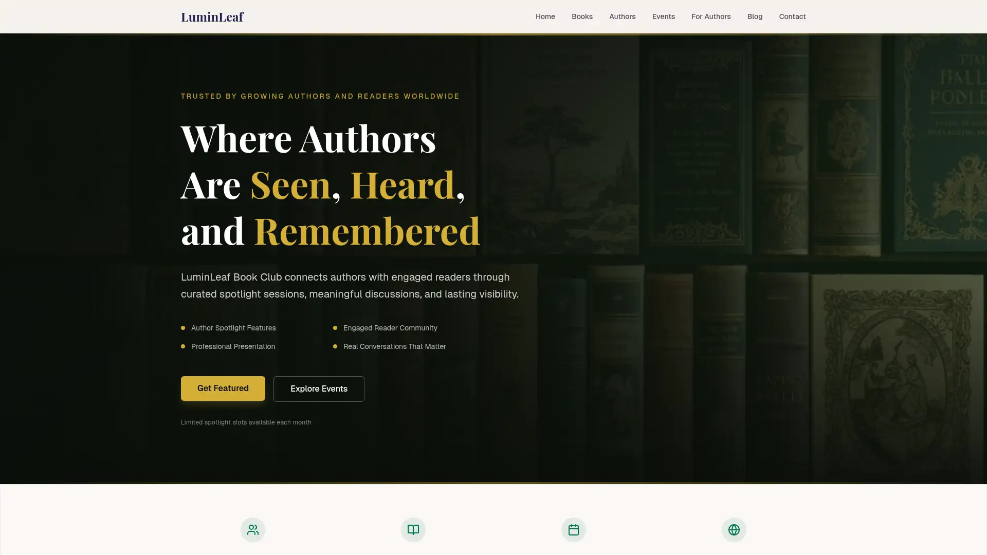 luminleafbooks.org screenshot