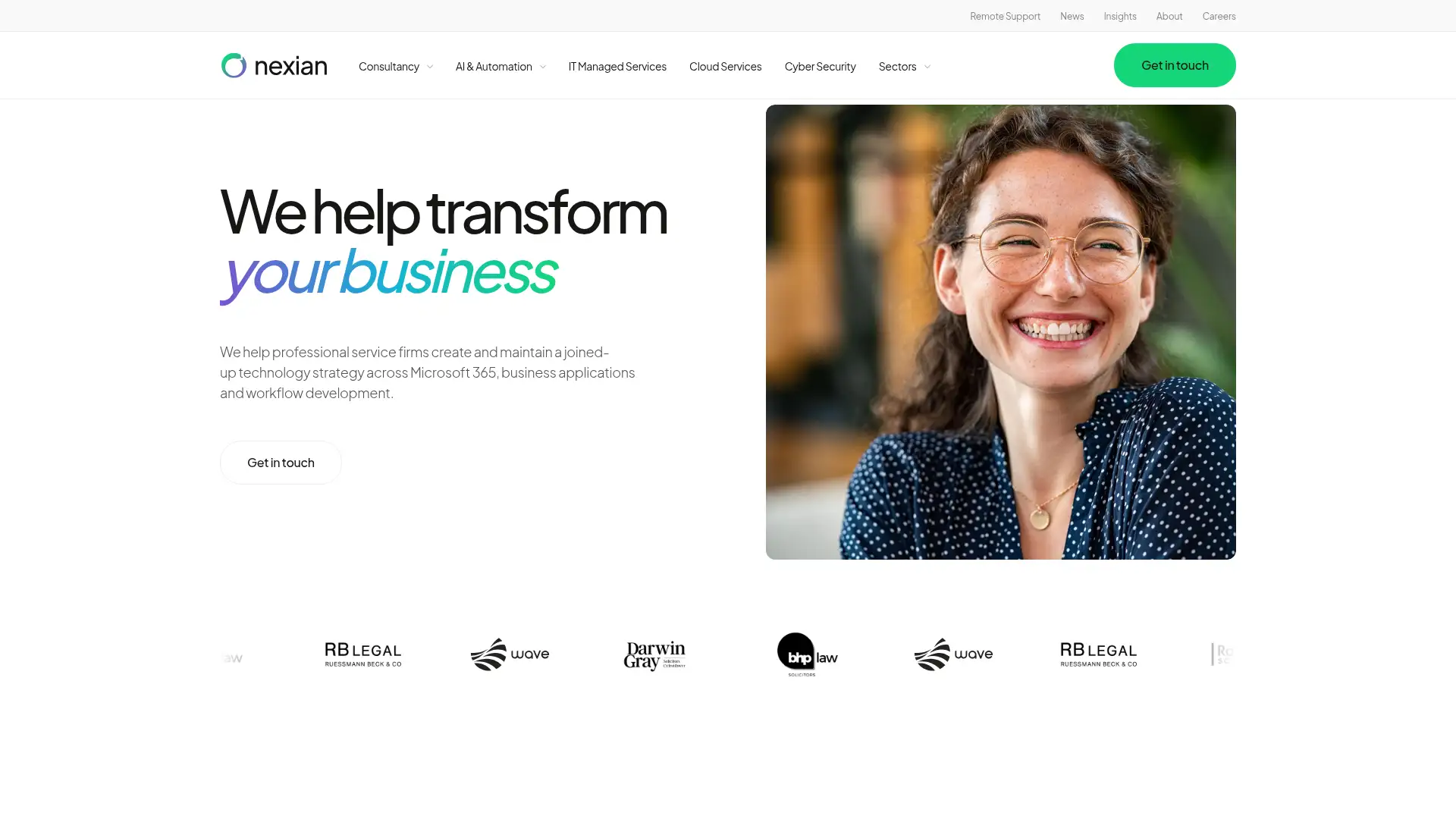 nexian.co.uk screenshot