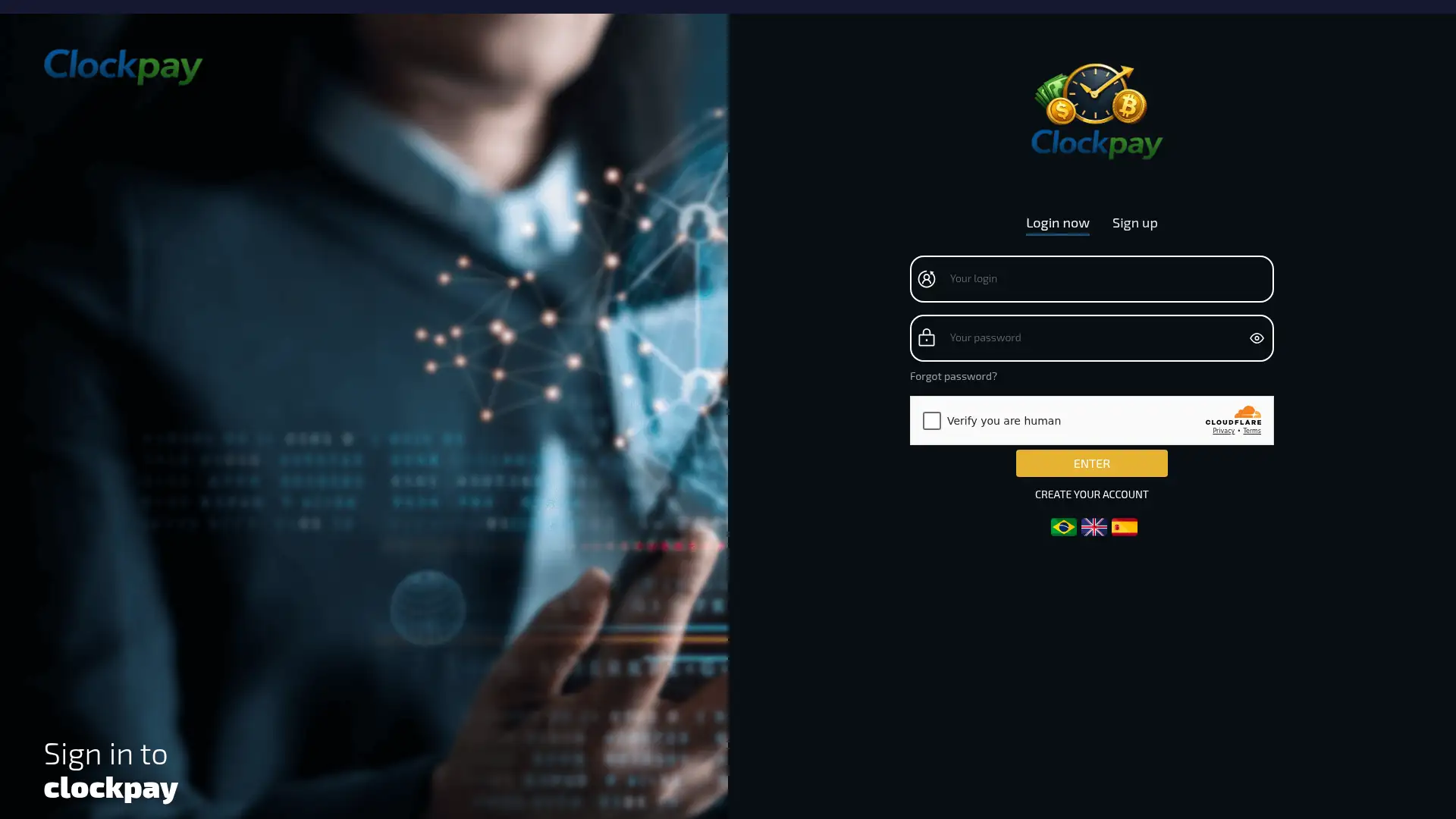clockpay.net screenshot