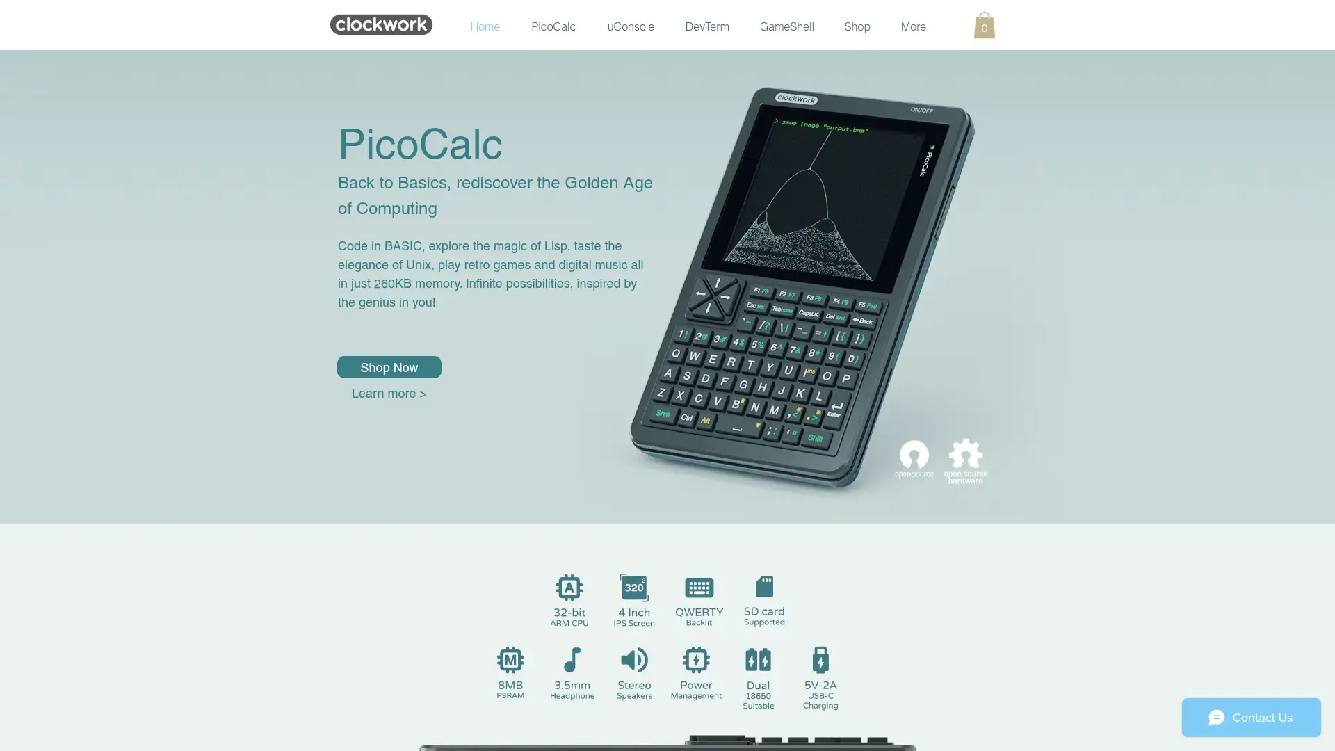 clockworkpi.com screenshot