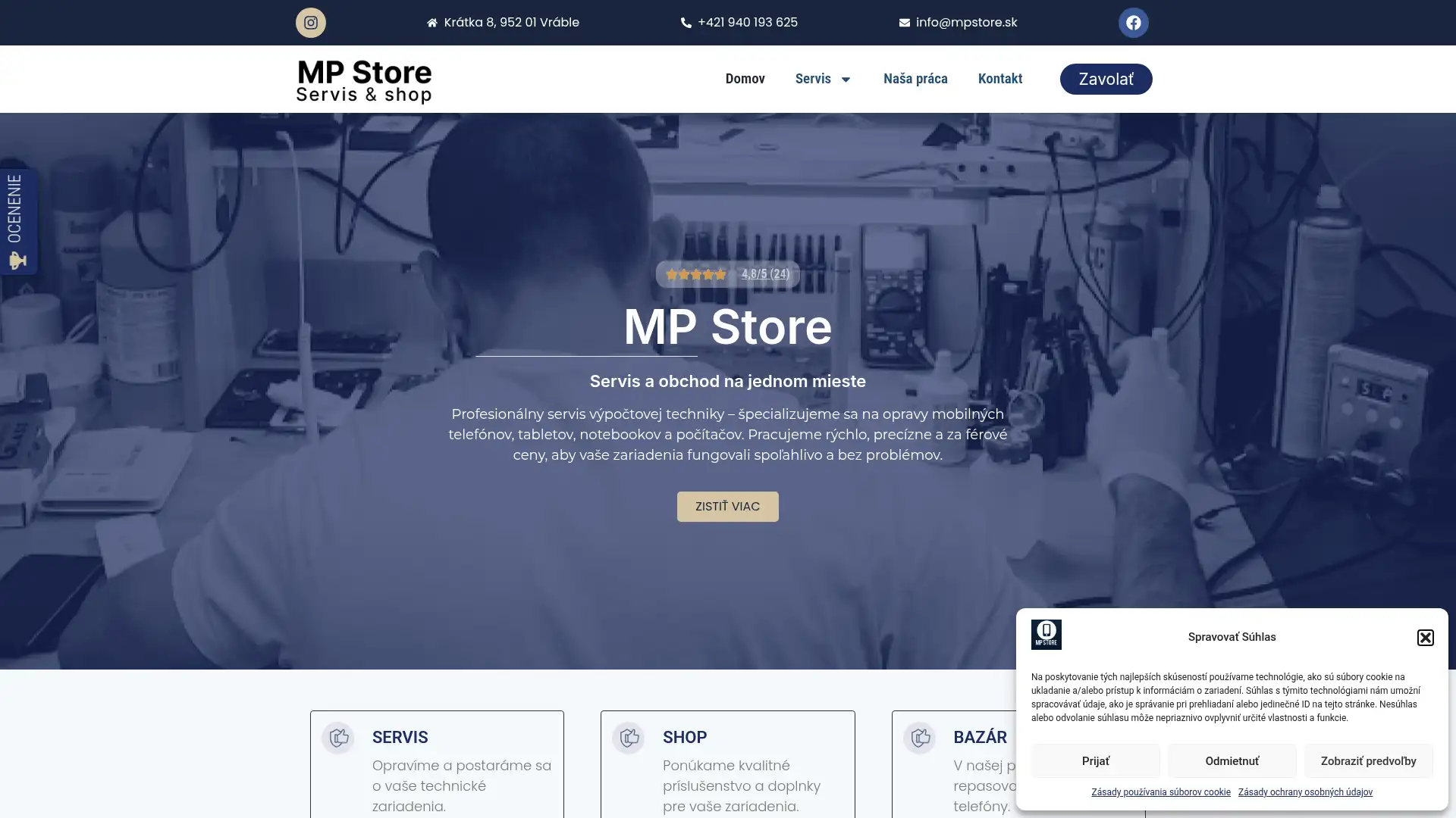 mpstore.sk screenshot