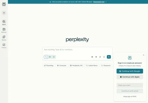 perplexity.ai screenshot