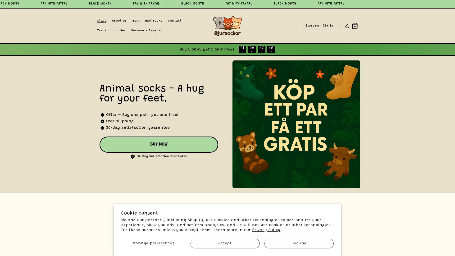 djursockor.com screenshot