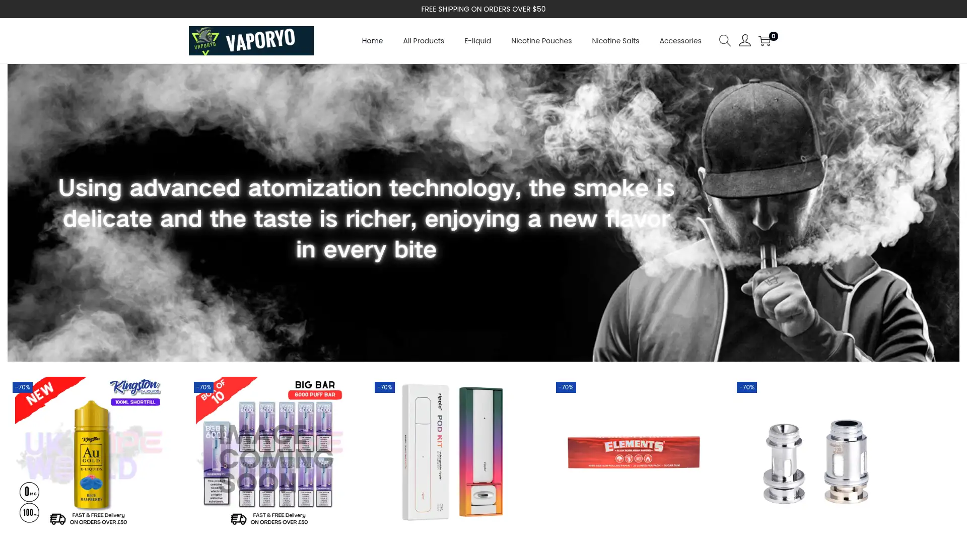 vaporyo.com screenshot