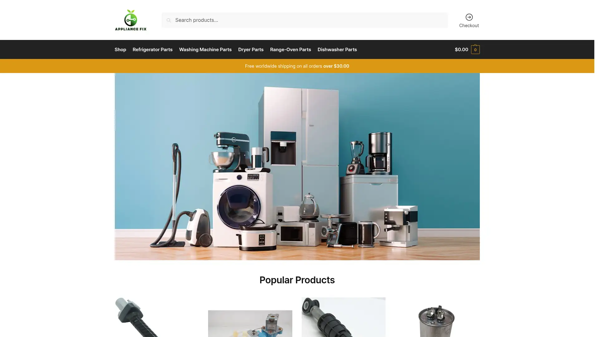 appliancefix.parts screenshot