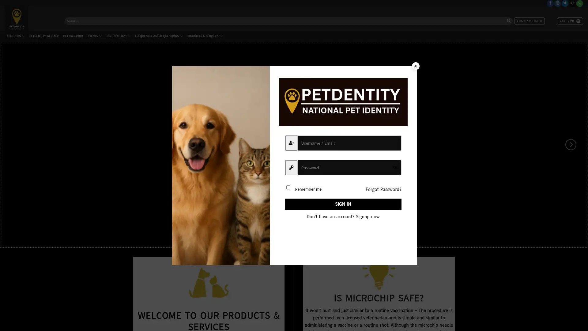 petdentity.com.ph screenshot
