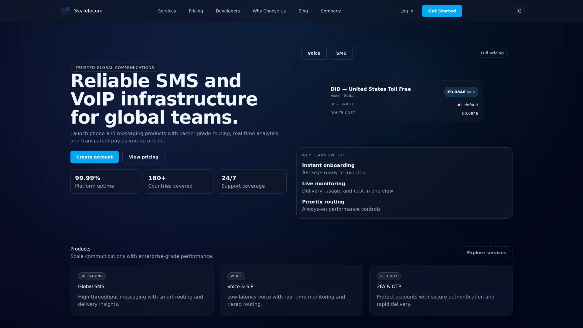 skytelecom.io screenshot