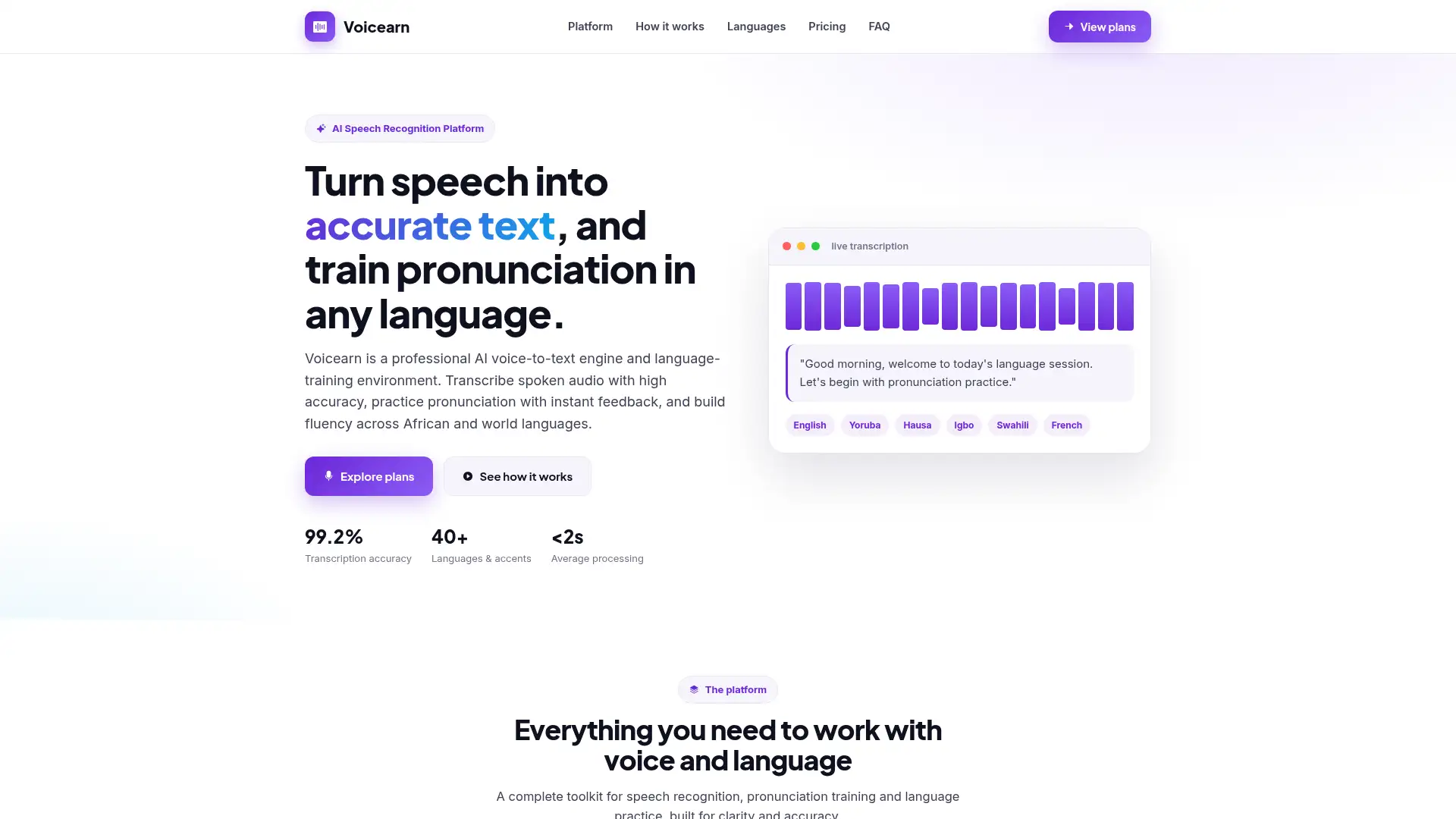 voicearn.com screenshot
