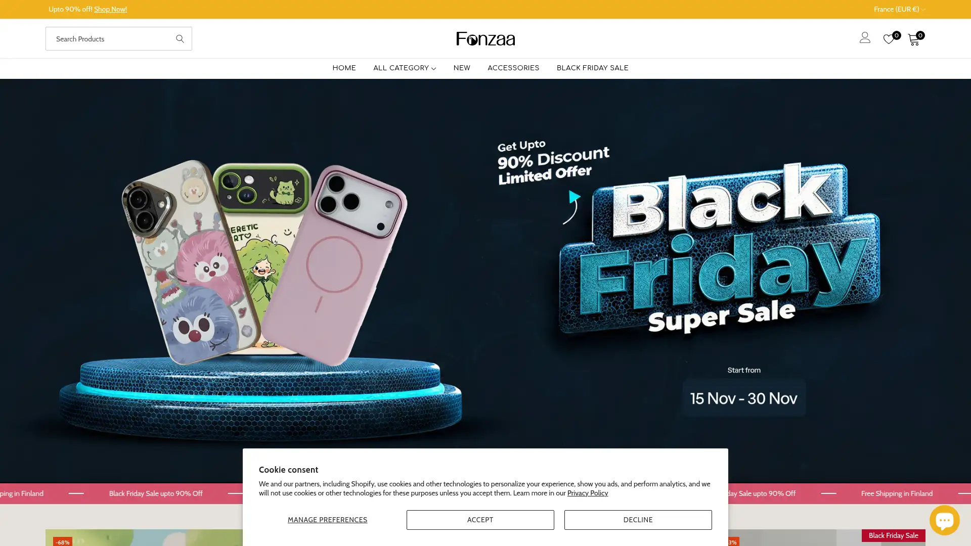 fonzaa.com screenshot