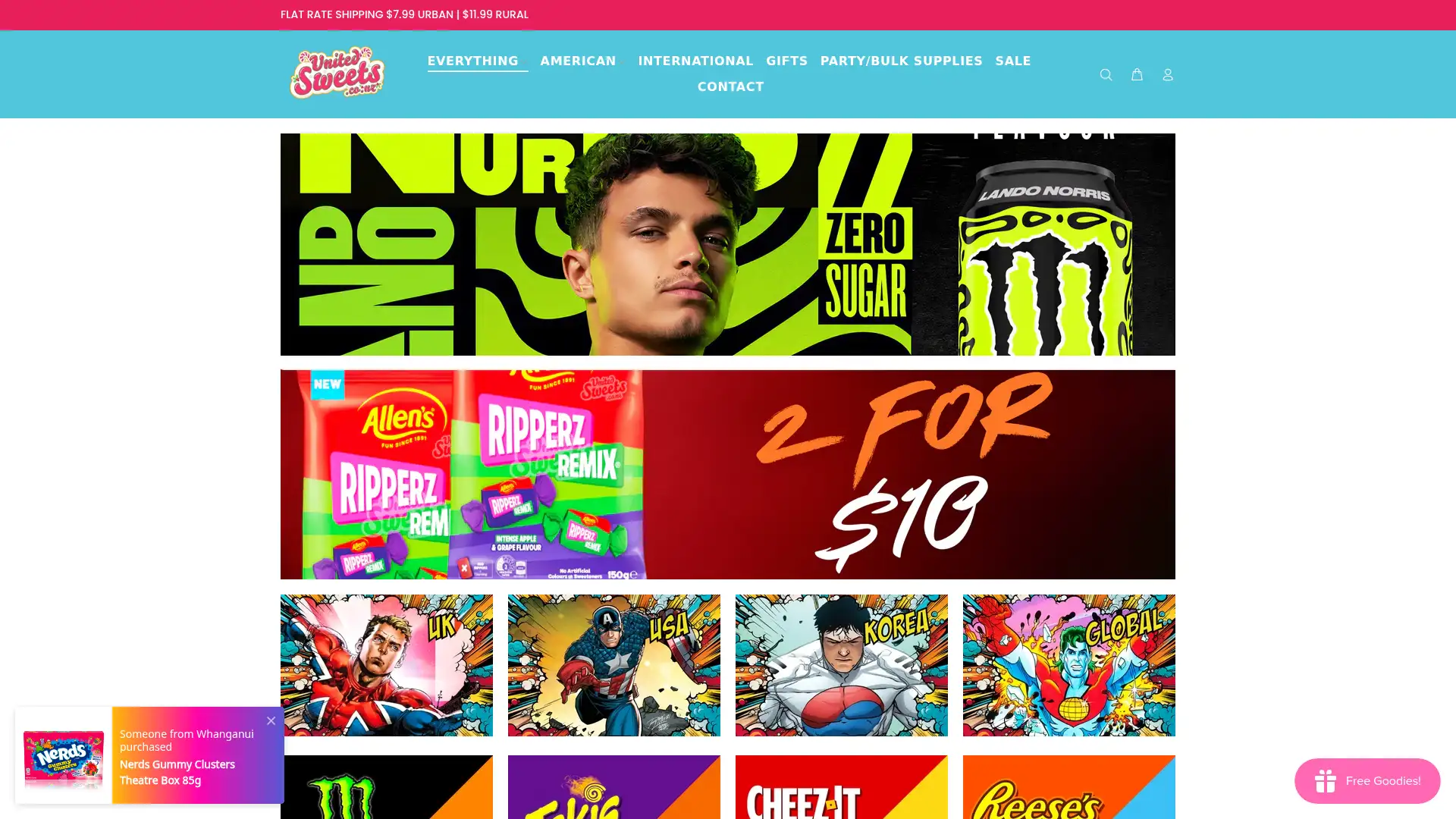 unitedsweets.co.nz screenshot