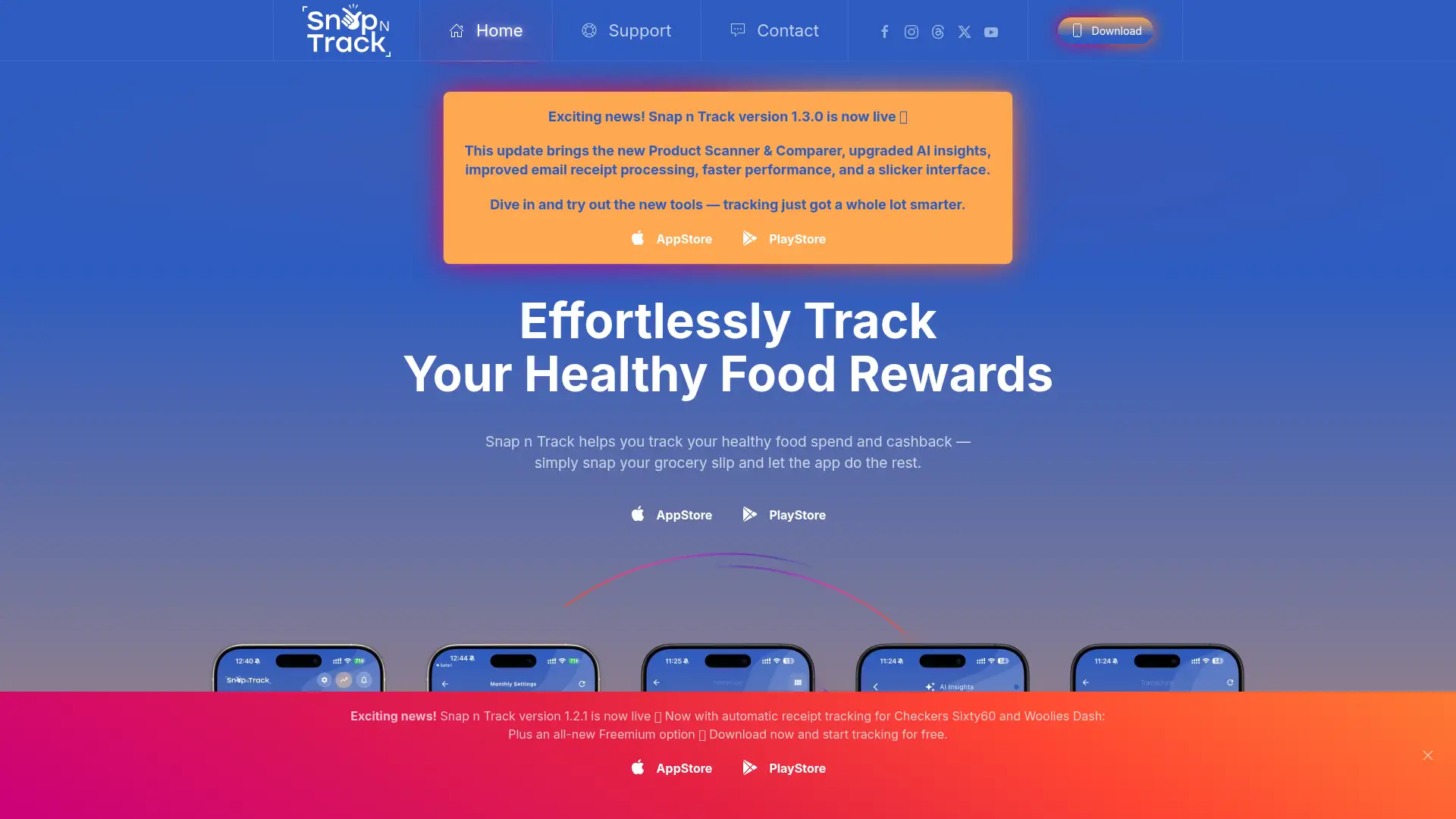 snapntrack.io screenshot