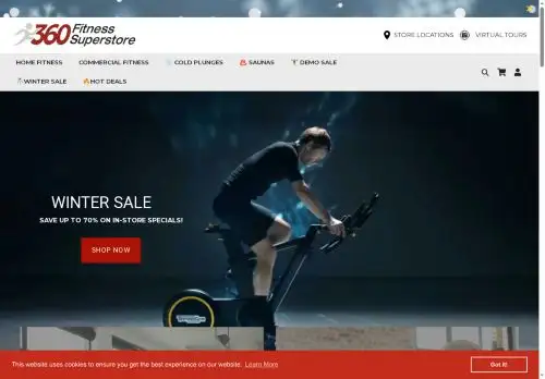 360fitnesssuperstore.com screenshot