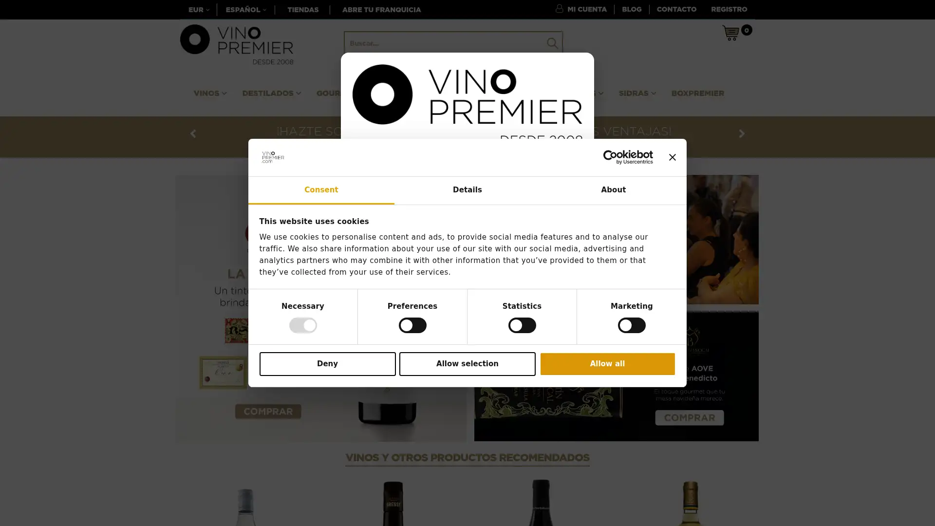 vinopremier.com screenshot