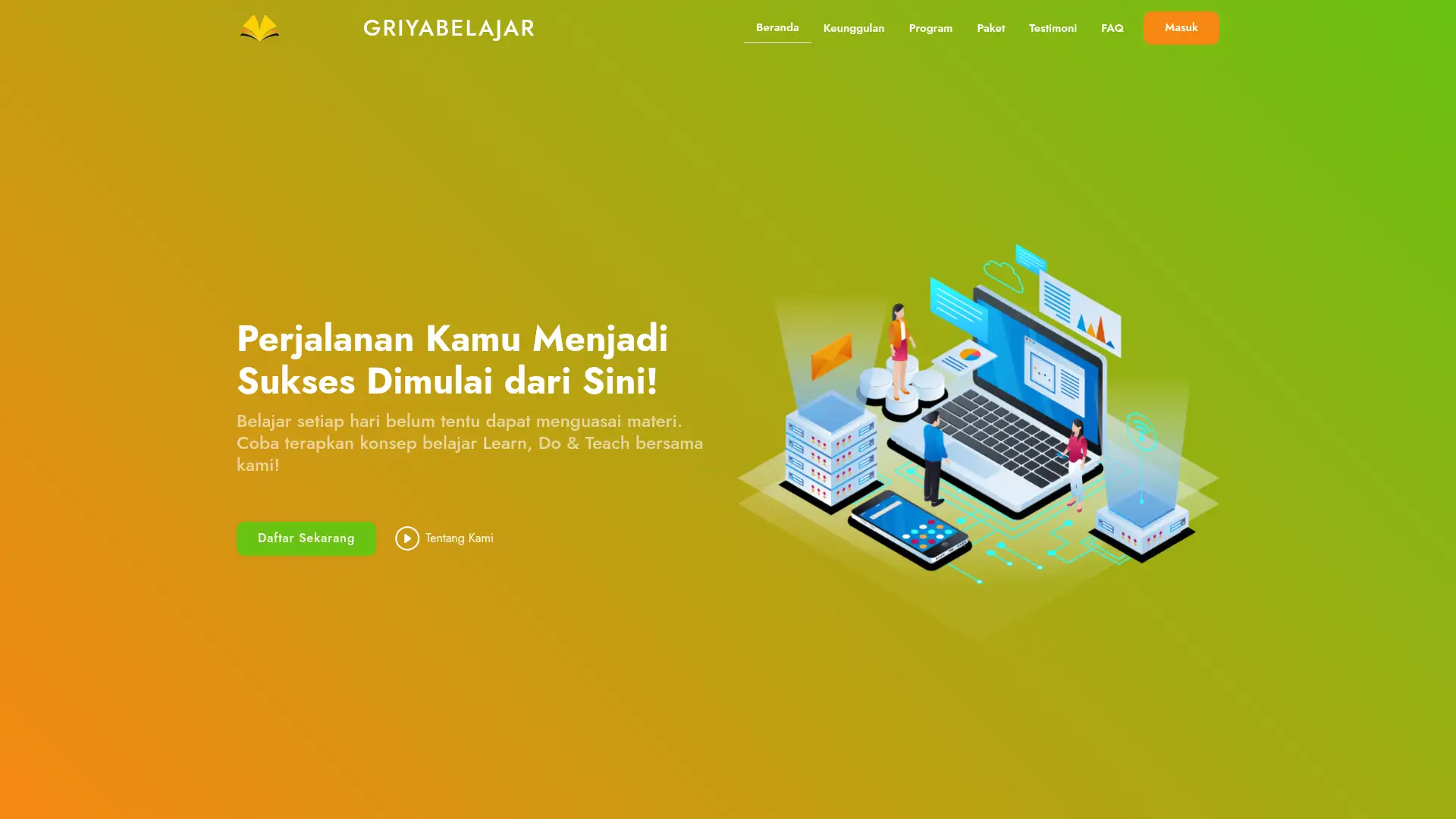 griyabelajar.com screenshot