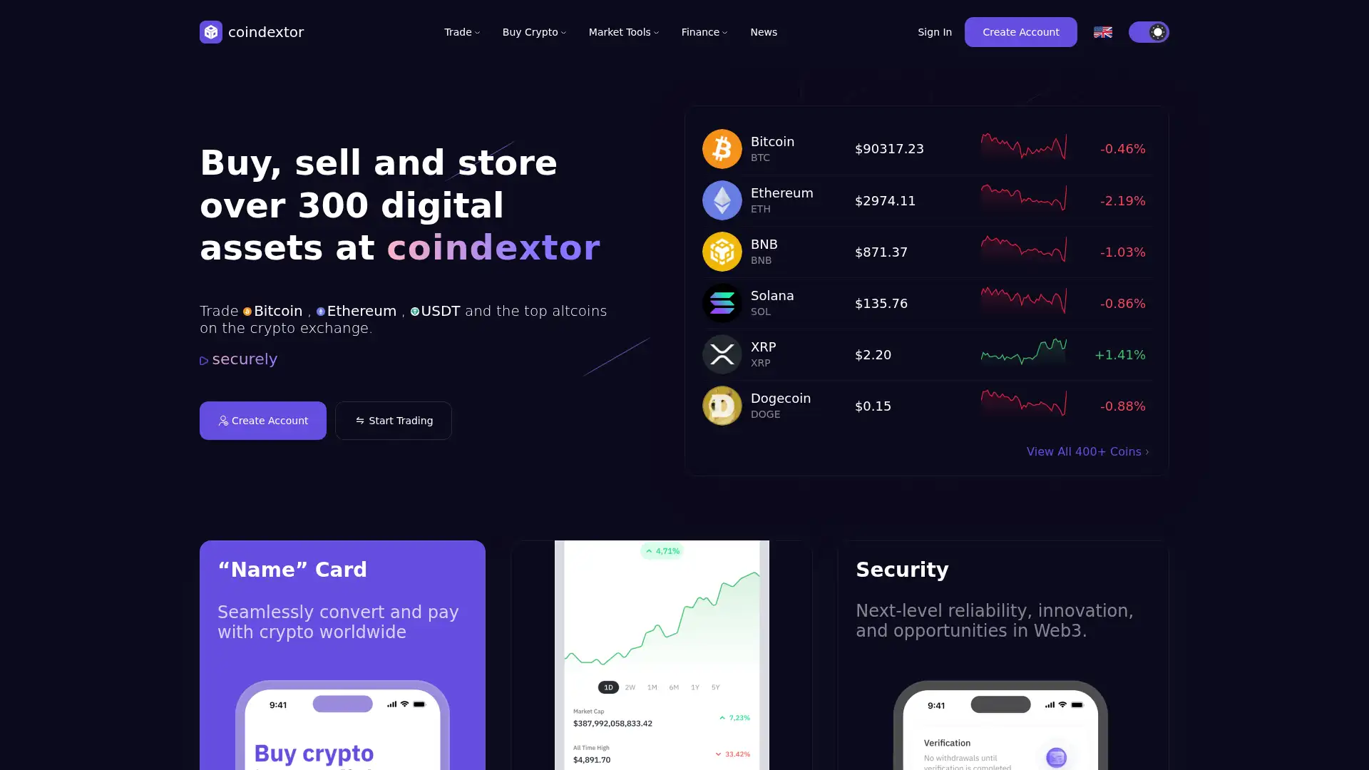 coindextor.com screenshot
