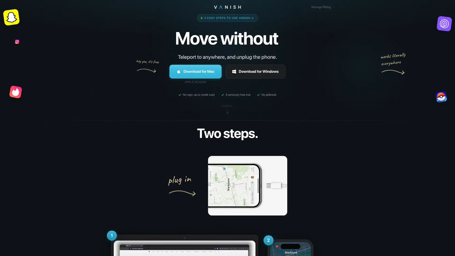 getvanish.app screenshot
