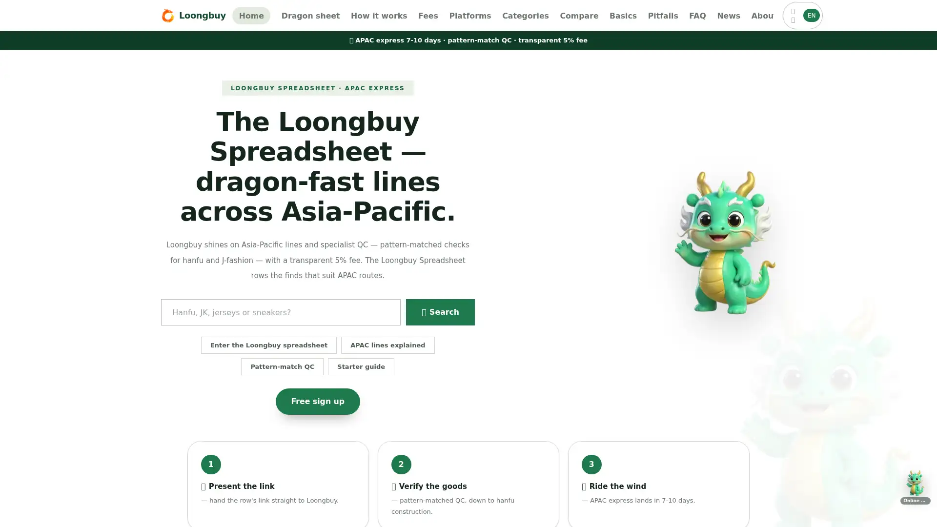 loongbuy.spreadsheet.tv screenshot