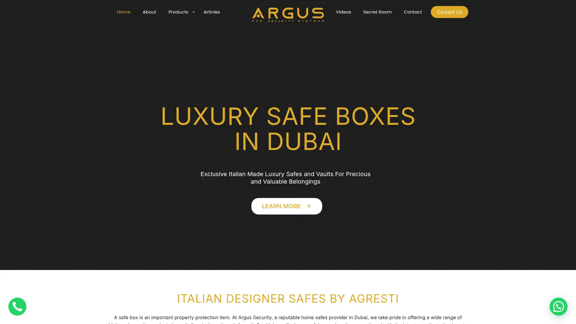 argussecurity.ae screenshot