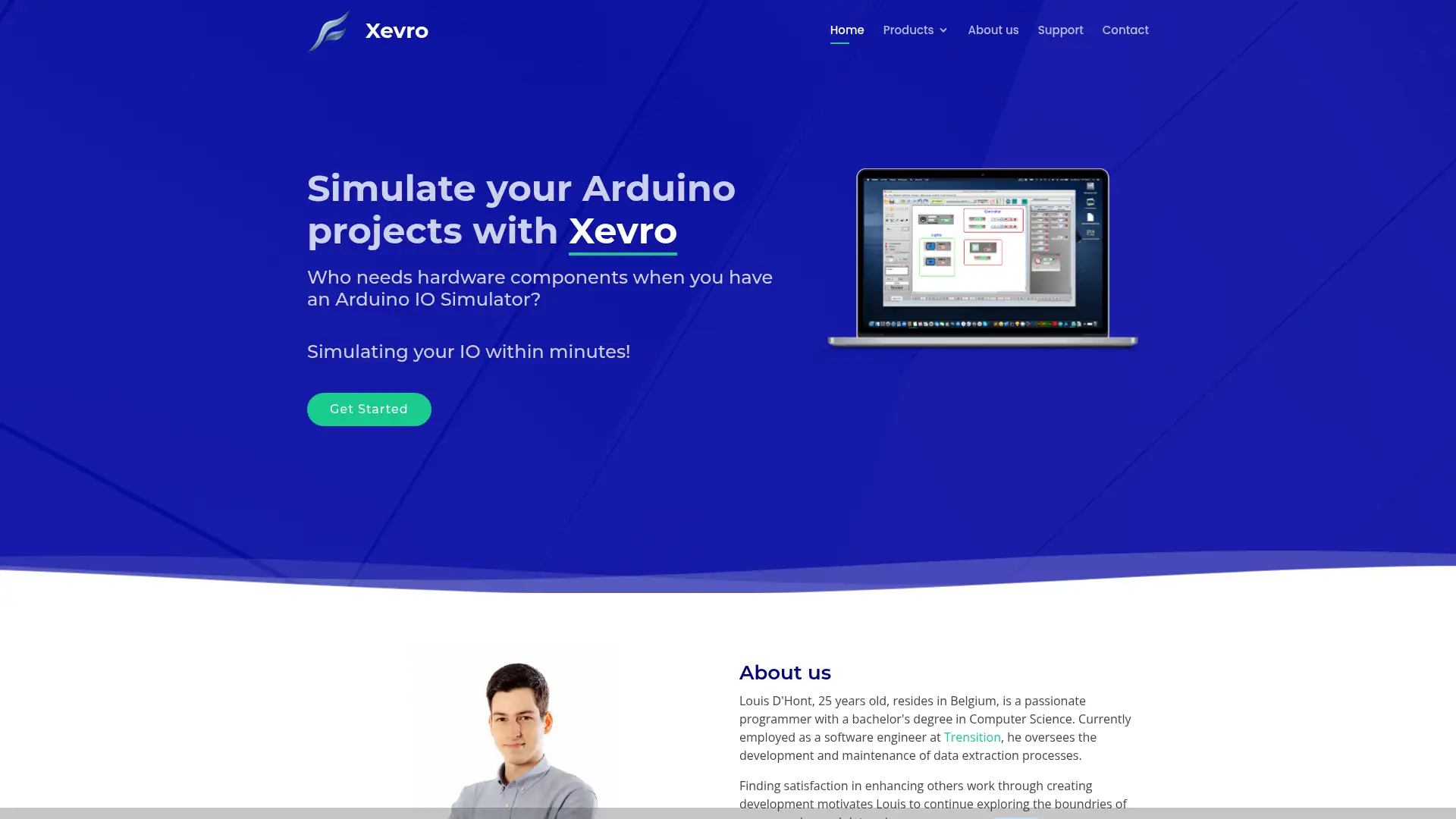 xevro.be screenshot