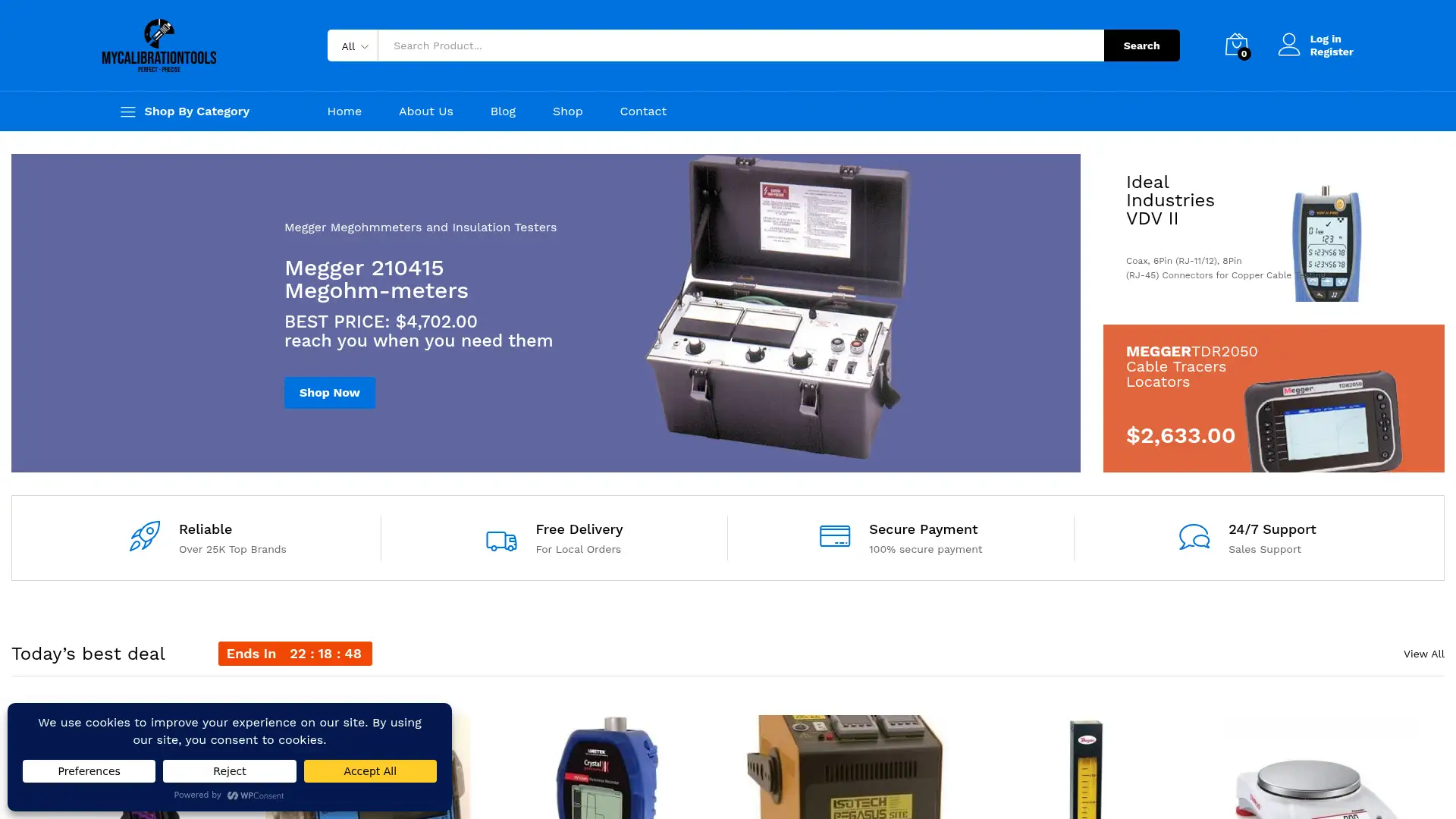 mycalibrationtools.com screenshot