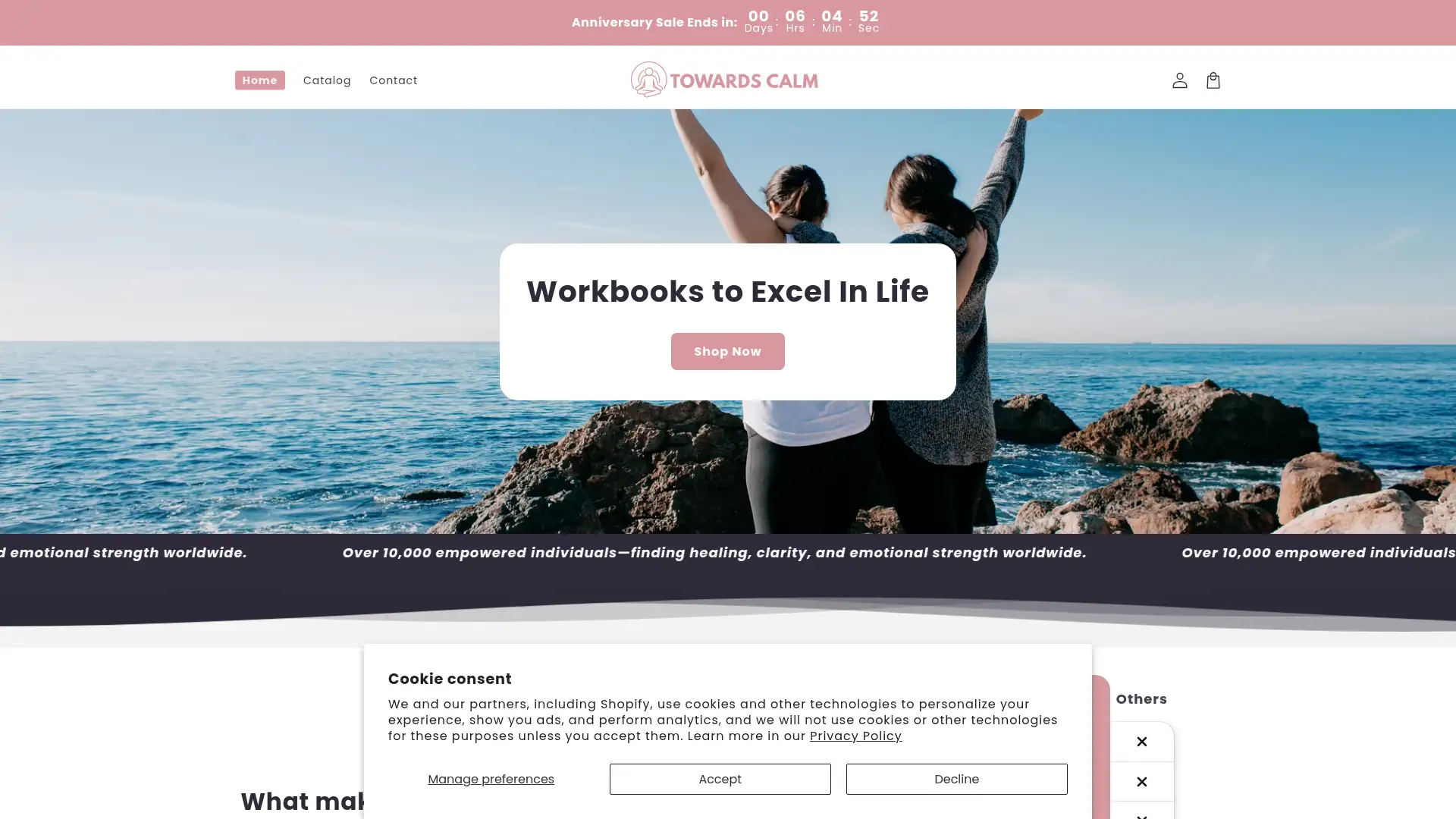 towardscalm.com screenshot